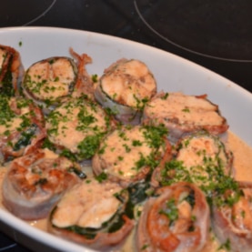 Aiguillettes de poulet façon tournedos aux saveurs de pain d’épices