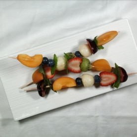 Brochettes de fruits