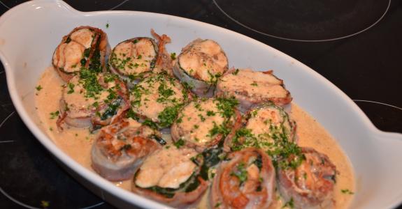 Aiguillettes de poulet façon tournedos aux saveurs de pain d’épices